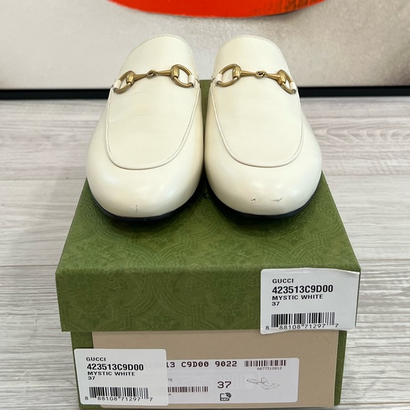GUCCI Princetown Loafers in Cream Leather EU:37 - Picture 2 of 11